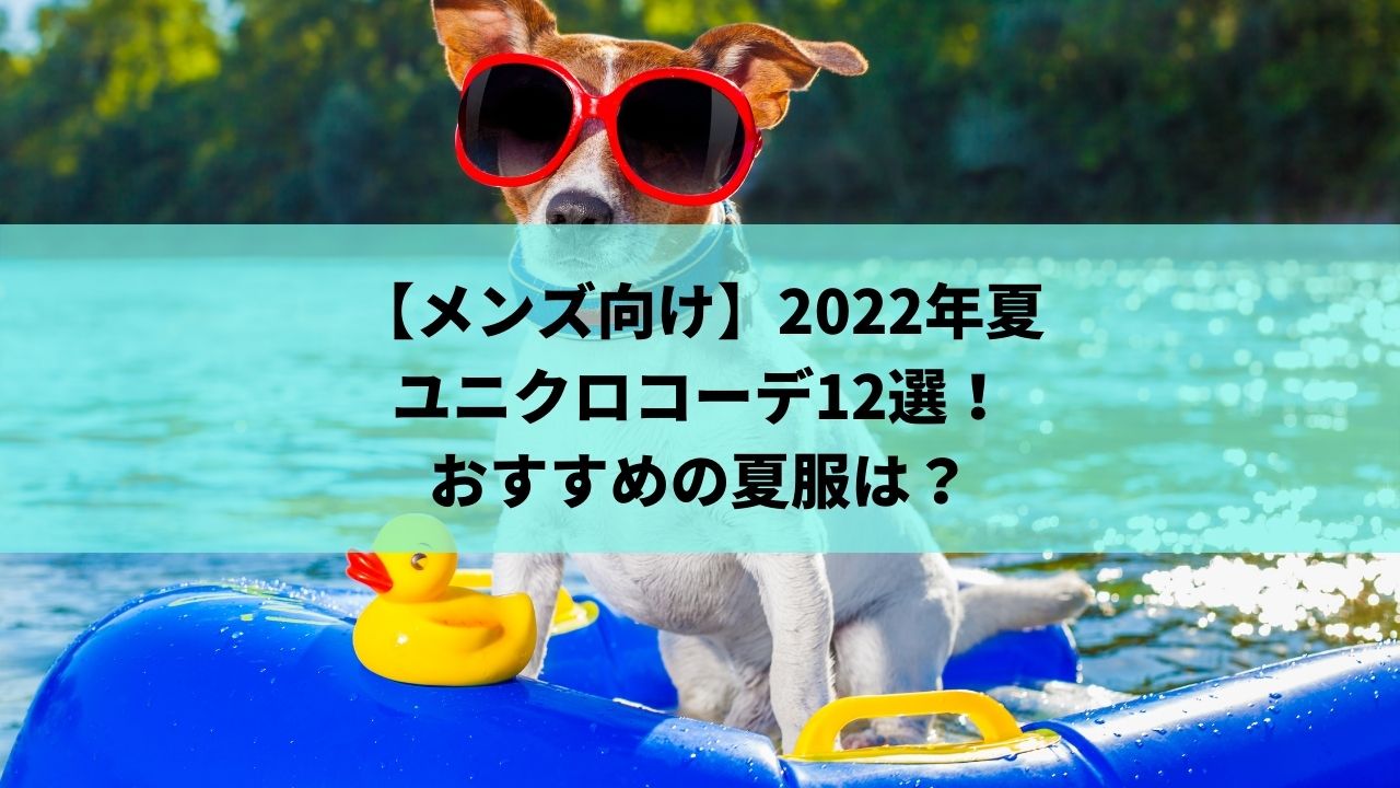 メンズ向け 22年夏のユニクロコーデ12選 おすすめの夏服は