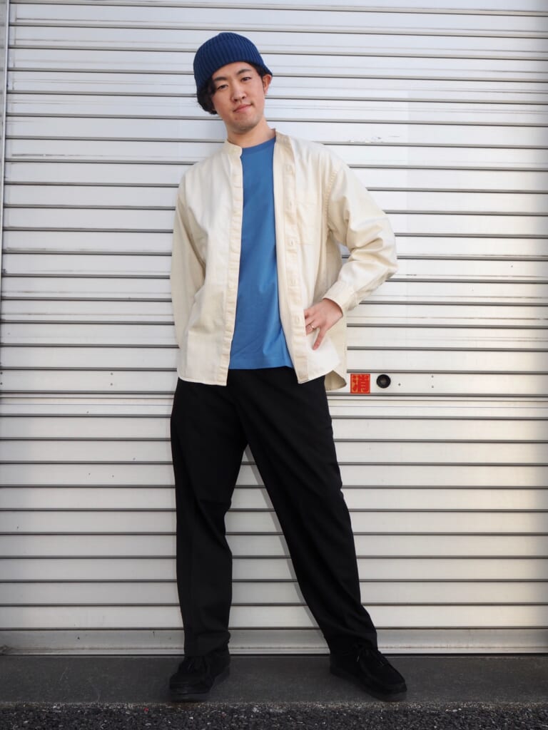 coordinate-1032-shirt-t-shirt-wide-pants-leather-shoes